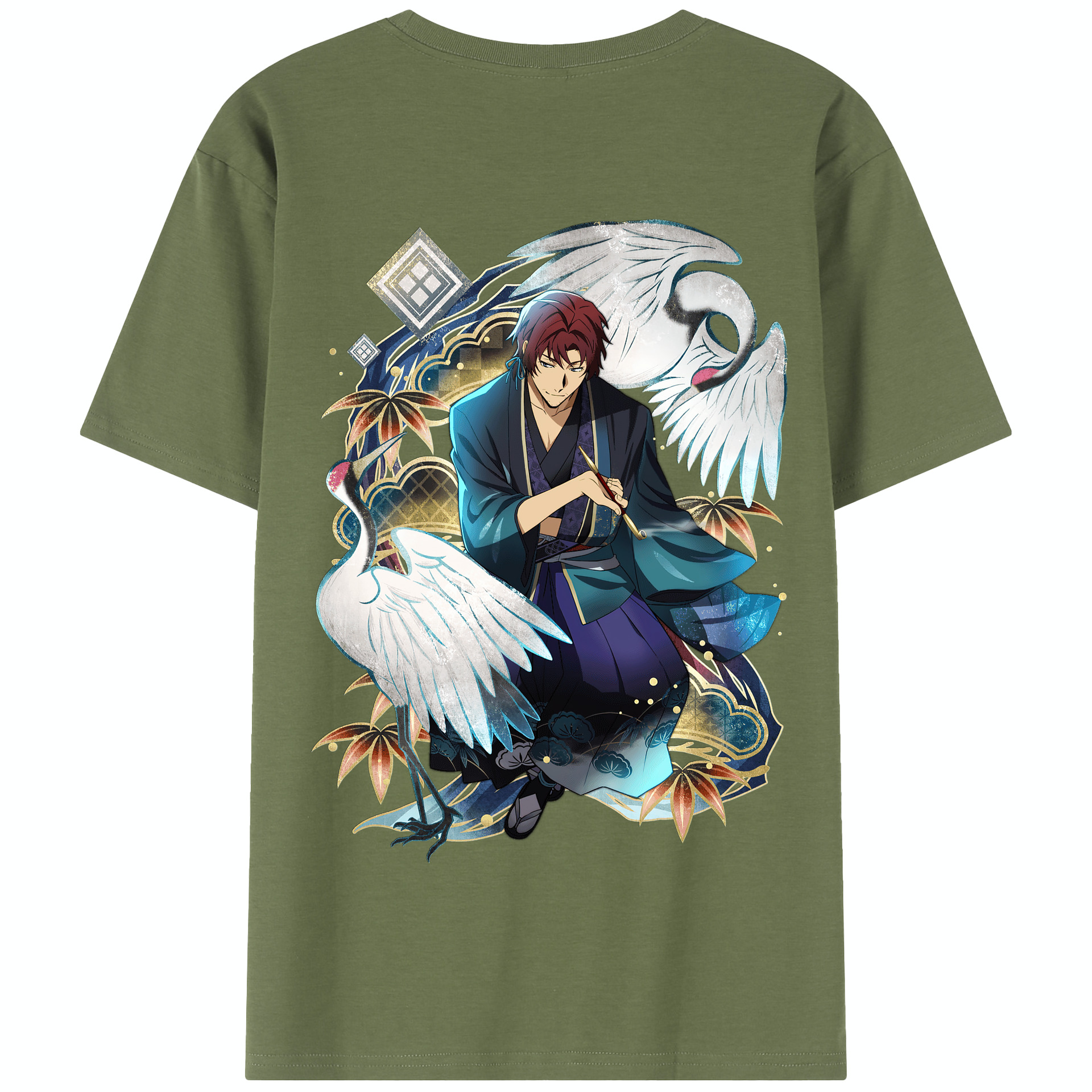 （画像用） 文豪ストレイドッグス Bungo Stray Dogs 綿100％半袖Tシャツ（背面プリント）